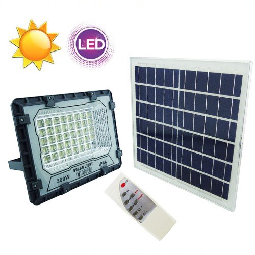 Proyector Solar LED De 300 Watt De 472 LED Con Panel Y Control Remoto por mayor Electrónica por mayor