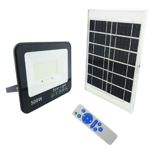 Proyector Solar LED De 500 Watt, 200 LED Con Panel Solar Y Control Remoto por mayor Electrónica por mayor