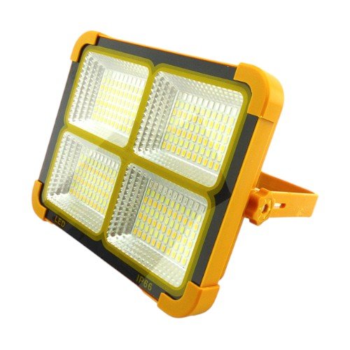 Proyector solar led portatil de 288 led y 300 watts. baliza duo color. - 21 cm x 17 cm x 5 cm - Compras Aqui