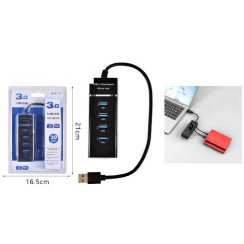 PUERTOS USB CON 4 ENTRADAS por mayor - Ferreteria por mayor