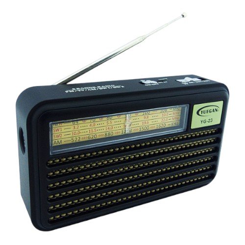 Radio Multibanda Marca YUEGAN Modelo YG-23 Con 5 Bandas Y Linterna Recargable por mayor Electrónica por mayor