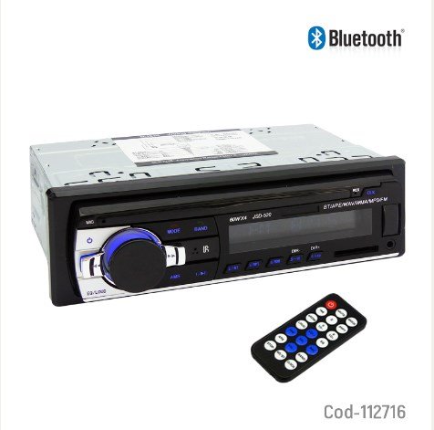 Radio Para Auto Con Bluetooth, FM-Usb-SD, 60W X 4, Con Control Remoto. por mayor - Electronica por mayor