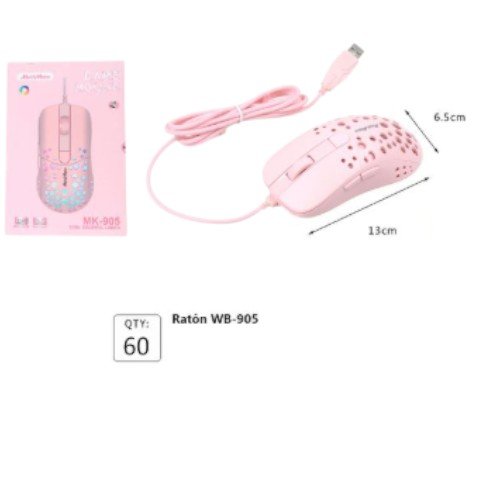 Ratón alámbrico (WB-905) por mayor Electrónica por mayor