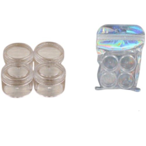 Recipientes Circulares Transparentes de 15g para Cosméticos y Almacenamiento por mayor - Belleza por mayor