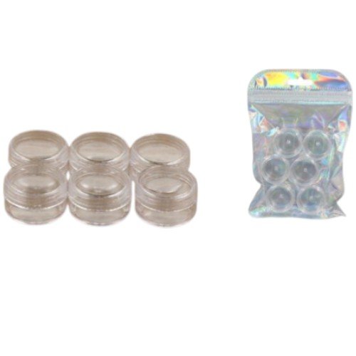 Recipientes Circulares Transparentes de 5g para Cosméticos y Muestras por mayor - Belleza por mayor