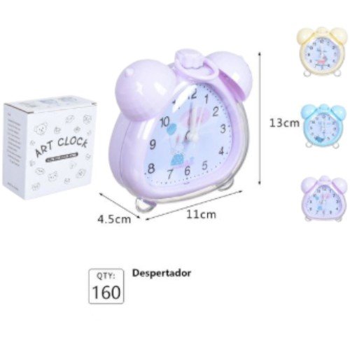 Reloj Despertador Infantil con Diseño de Conejo y Doble Campana Decorativa por mayor - Hogar por mayor