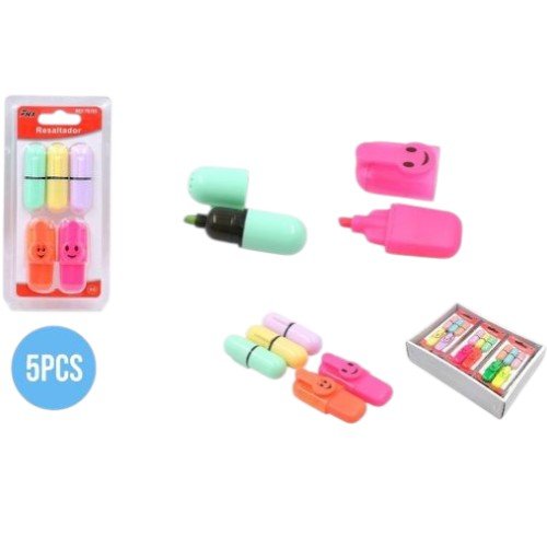 RESALTADORES FLUORECENTES por mayor - Útiles Escolares por mayor