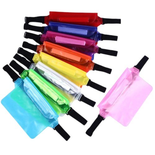 Riñonera impermeable de pvc de colores vibrantes 1PZA por mayor en Chile