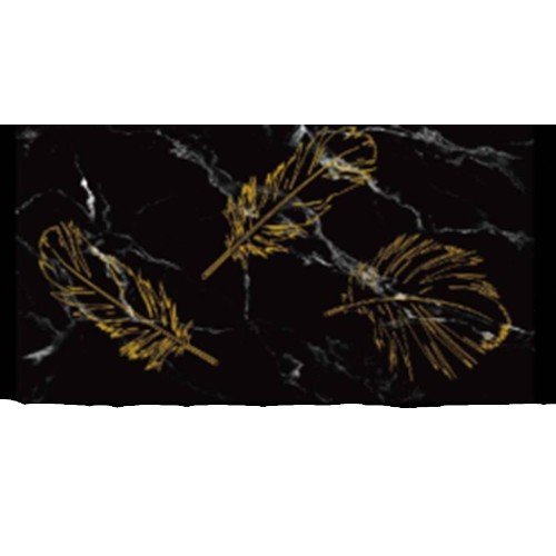 Rollo de Papel Mural Autoadhesivo de Lujo Negro con Detalles de Hojas Doradas 1.2 x 3m por mayor Hogar por mayor