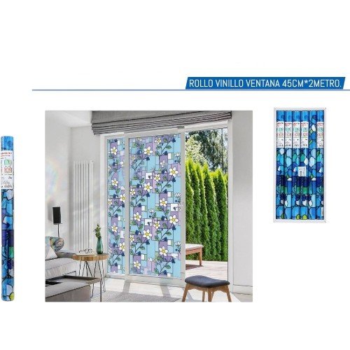 Rollo de Vinilo Decorativo para Ventanas con Diseño Floral de Margaritas 45 cm x 2 m por mayor Hogar por mayor