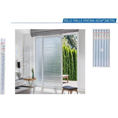 Rollo de Vinilo Electrostático para Ventana con Diseño Diamante 45cm x 2m por mayor Hogar por mayor