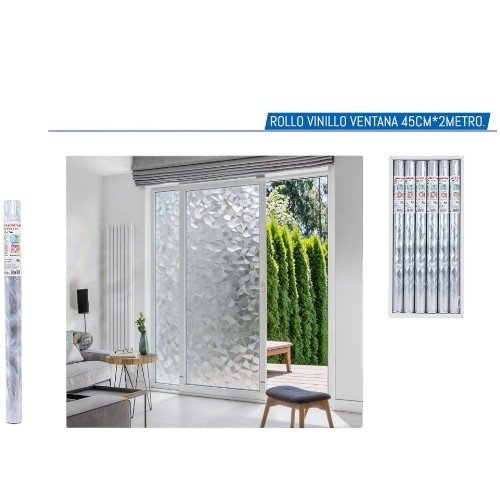 Rollo de Vinilo Electrostático para Ventana Efecto Congelado 45cm x 2m por mayor Hogar por mayor