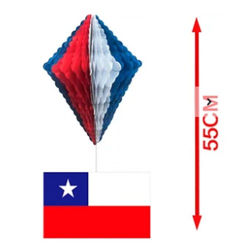 ROMBO CON BANDERA COLGANTE por mayor Fiestas-Patrias por mayor