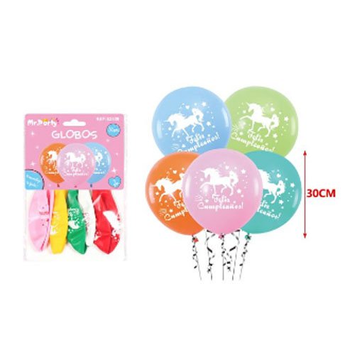 Set globos de latex - 5 PZA-30 CM - Compras Aqui