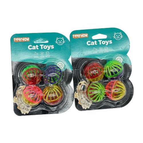 SET BOLAS CON CASCABEL por mayor Mascotas por mayor