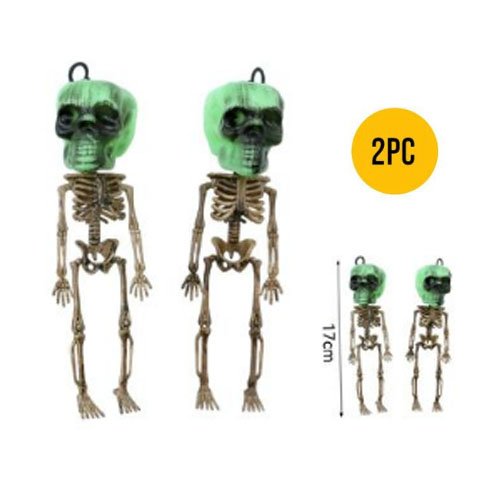 SET ESQUELETO CABEZA VERDE por mayor Halloween por mayor