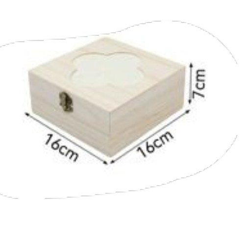 Set de 3 Cajas de Madera Cuadradas con Calado de Flor por mayor Hogar por mayor