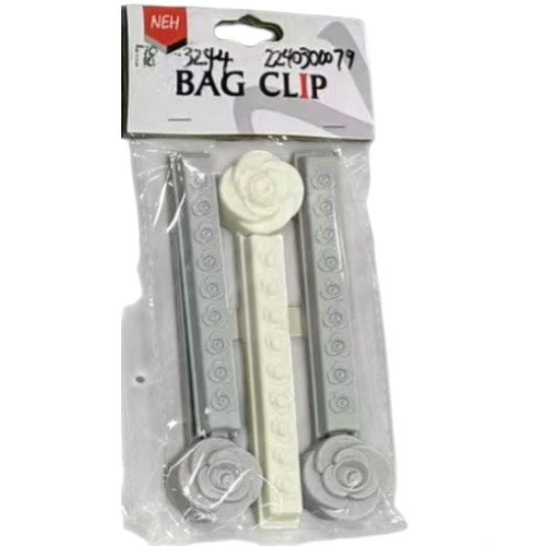 Set de 3 Clips de Sellado Hermético con Diseño de Flor por mayor - Hogar por mayor