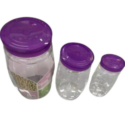 Set de 3 Potes de Almacenamiento Multiusos con Tapa de Rosca (2.8L, 1.2L y 0.55L) por mayor - Hogar por mayor