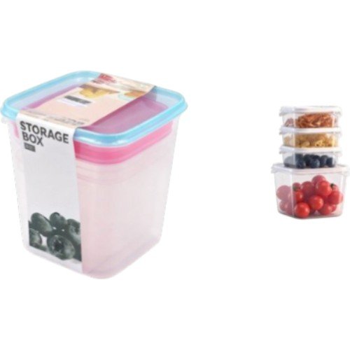 Set de 4 Contenedores Cuadrados Verticales Multiuso por mayor - Hogar por mayor