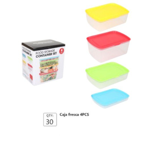 Set de 4 Recipientes Herméticos 