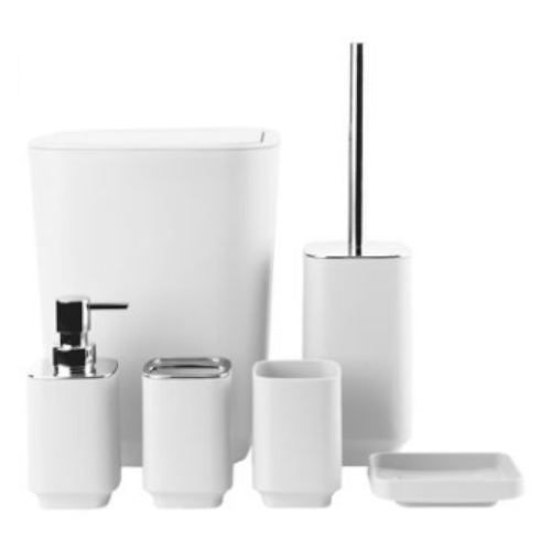 SET DE BAÑO DE COLOR BLANCO por mayor Hogar por mayor