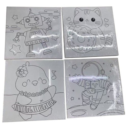 Set de Bastidor Grande con Dibujo para Pintar por mayor - Útiles Escolares por mayor