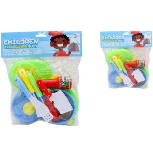 Set de Cocina Infantil con Vajilla y Utensilios de Juguete Kit Gastronómico Didáctico por mayor - Jugueteria por mayor