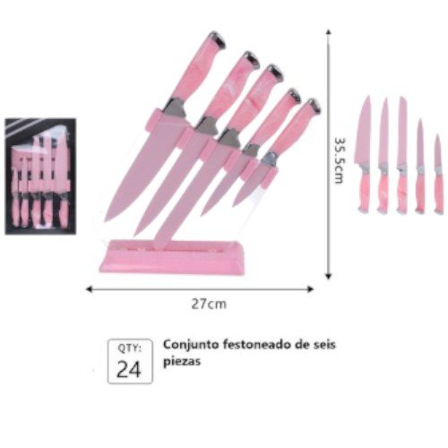 Set de Cuchillos de Cocina 6 Piezas 