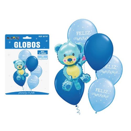 SET DE GLOBOS OSO por mayor Cotillon por mayor