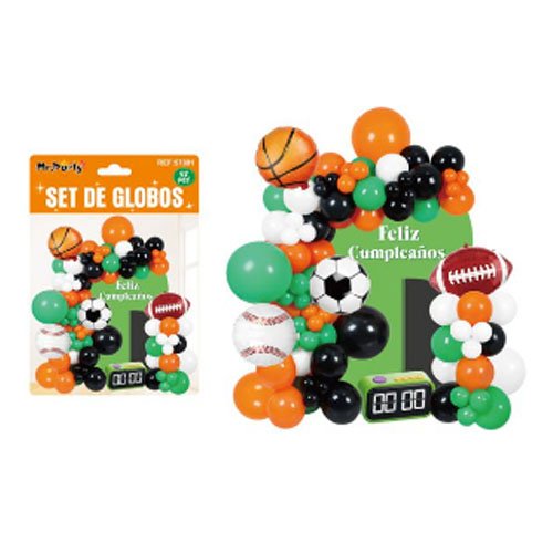 Set de globos feliz cumpleaños - 92 PZA - Compras Aqui