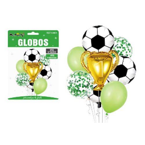 SET DE GLOBOS FUTBOL por mayor Cotillon por mayor