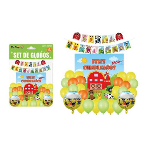 SET DE GLOBOS FELIZ CUMPLEAÑOS por mayor Cotillon por mayor