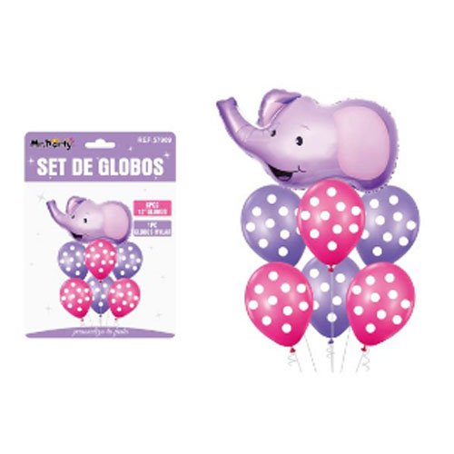 SET DE GLOBOS ELEFANTE por mayor Cotillon por mayor
