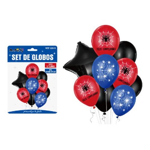 SET DE GLOBOS ARAÑAS por mayor - Cotillon por mayor