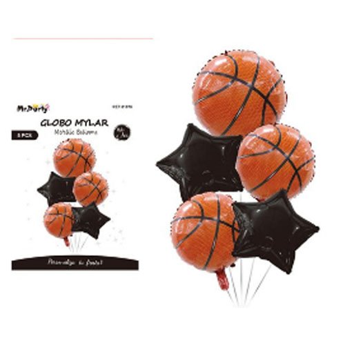 SET DE GLOBOS BASKETBALL por mayor - Cotillon por mayor