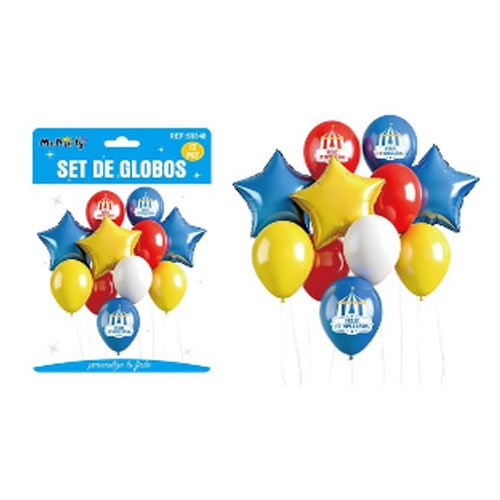 SET DE GLOBOS CIRCO por mayor Cotillon por mayor