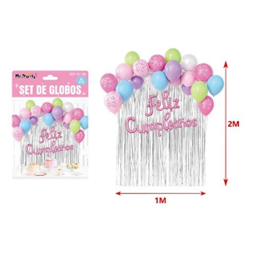 SET DE GLOBOS DECORATIVOS por mayor Cotillon por mayor