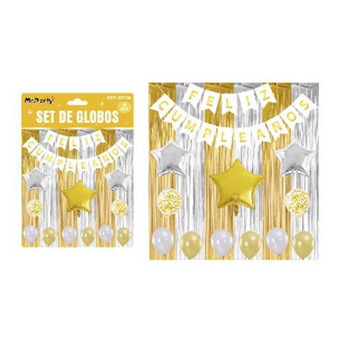 SET DE GLOBOS DECORATIVOS por mayor Cotillon por mayor