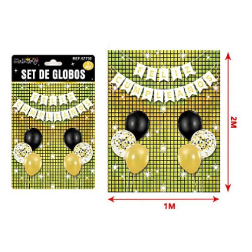 SET DE GLOBOS DECORATIVOS por mayor Cotillon por mayor