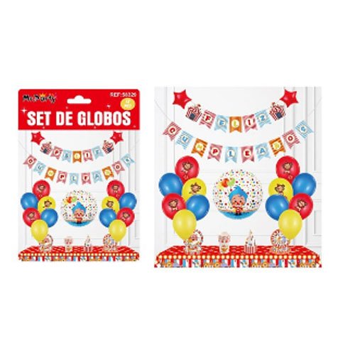 SET DE GLOBOS DECORATIVOS por mayor Cotillon por mayor