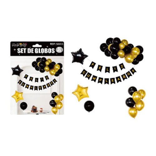 SET DE GLOBOS DECORATIVOS por mayor Cotillon por mayor