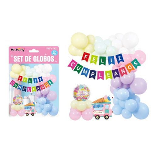 SET DE GLOBOS DECORATIVOS por mayor Cotillon por mayor