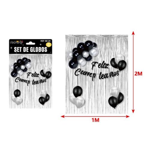 SET DE GLOBOS DECORATIVOS por mayor Cotillon por mayor