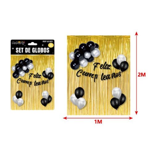 SET DE GLOBOS DECORATIVOS por mayor Cotillon por mayor