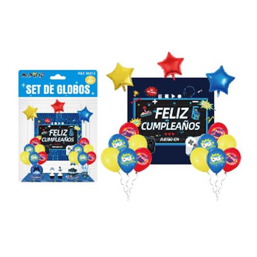 SET DE GLOBOS DECORATIVOS por mayor Cotillon por mayor