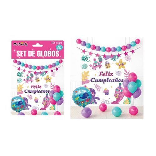 SET DE GLOBOS DECORATIVOS por mayor Cotillon por mayor