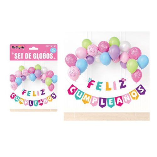 SET DE GLOBOS DECORATIVOS por mayor Cotillon por mayor