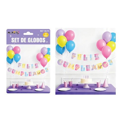SET DE GLOBOS DECORATIVOS por mayor Cotillon por mayor