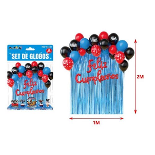 SET DE GLOBOS DECORATIVOS por mayor Cotillon por mayor